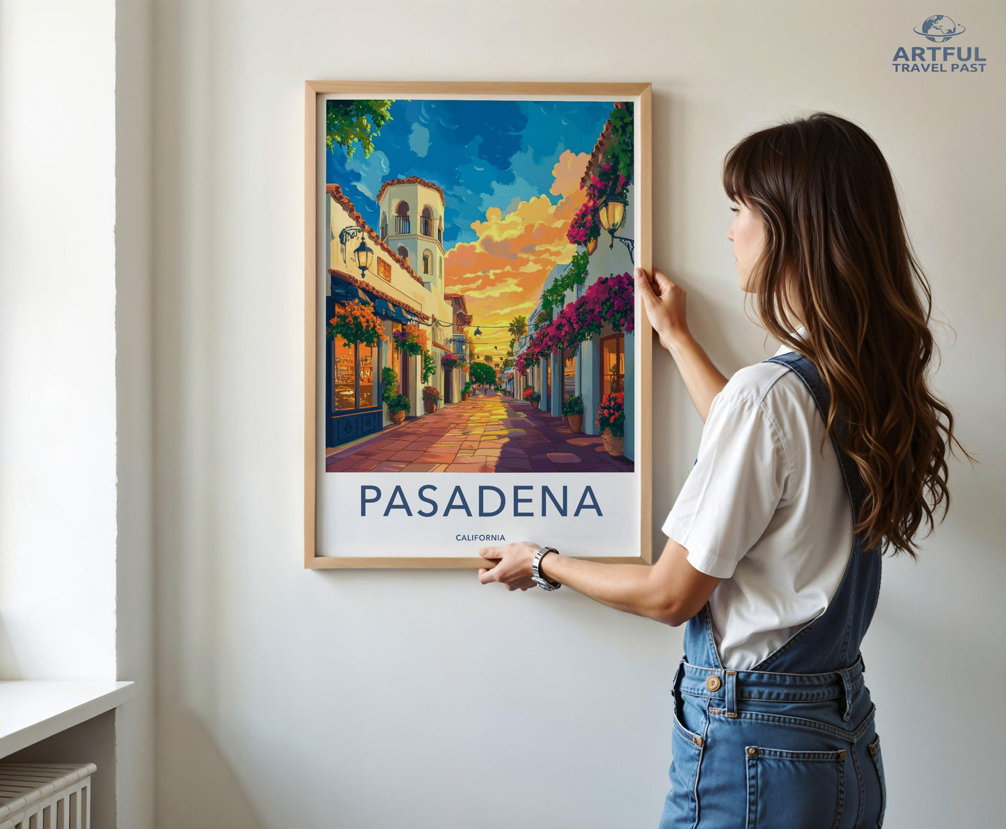 Pasadena Poster | California Wall Art | America Decor