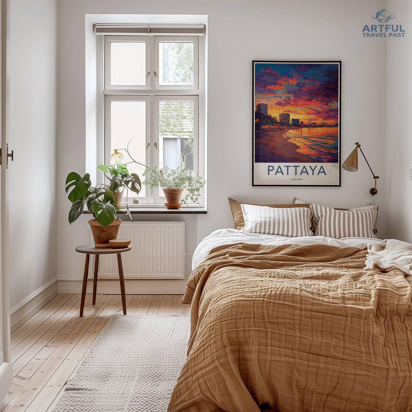 Pattaya Beach Poster | Thailand Wall Art | Asia Decor