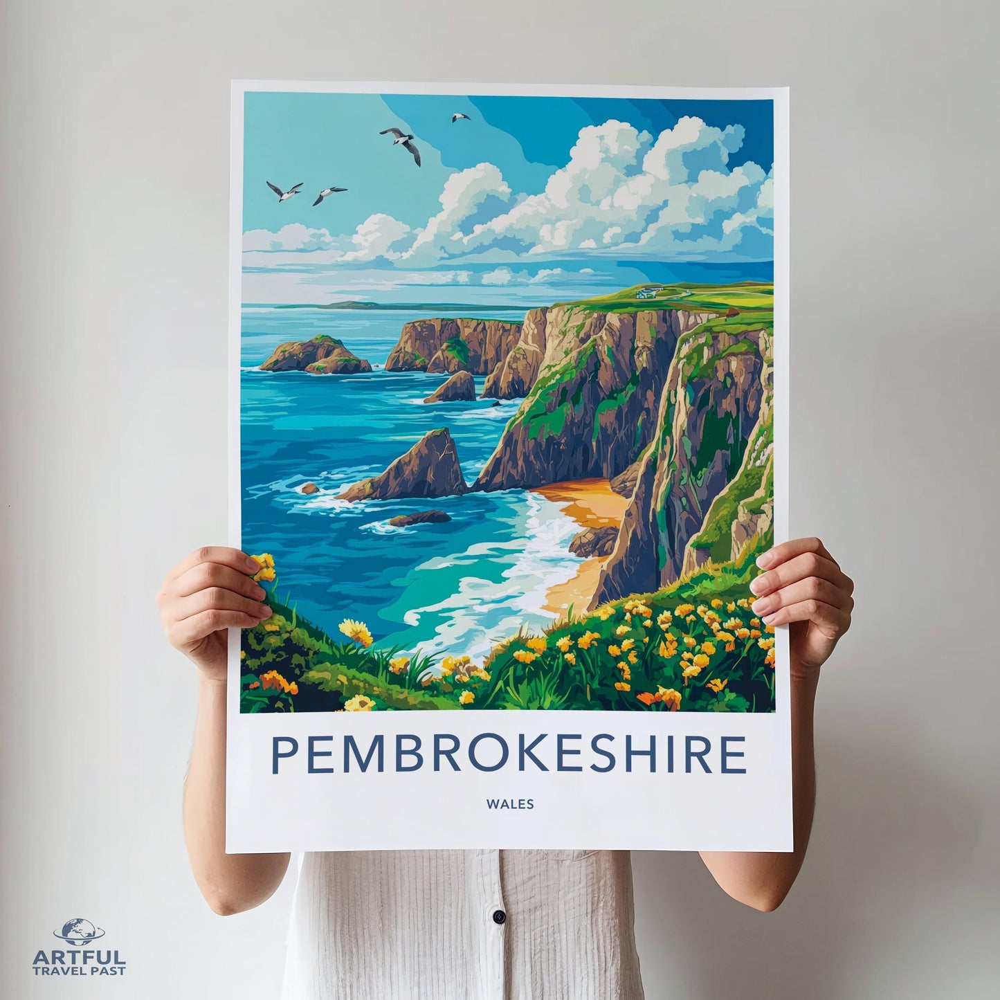 Pembrokeshire Poster - Wales Wall Art