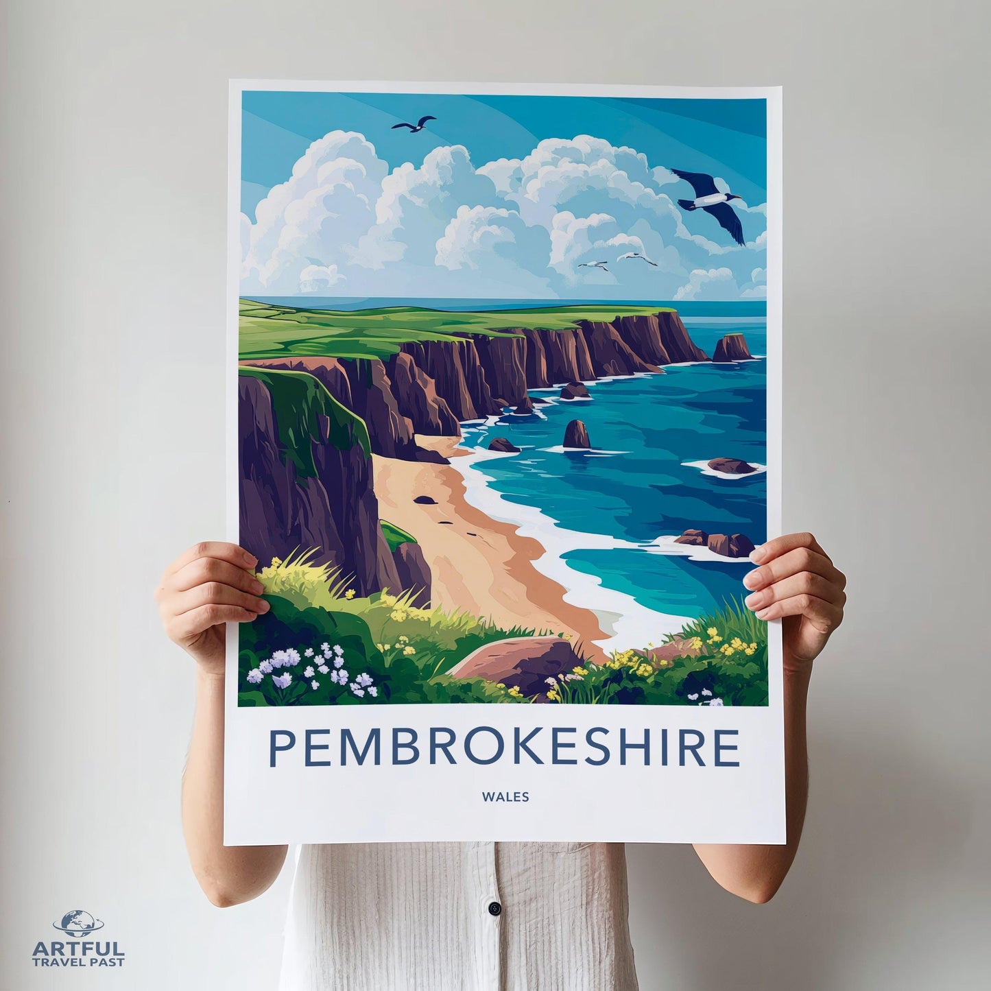 Pembrokeshire Poster - Wales Wall Art