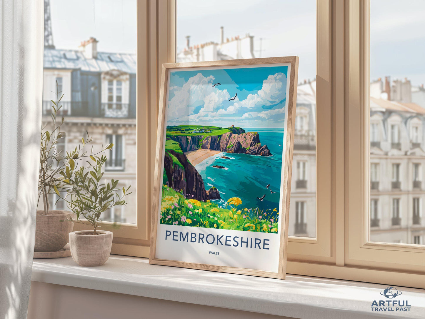 Pembrokeshire Poster | Wales Wall Art | UK Decor