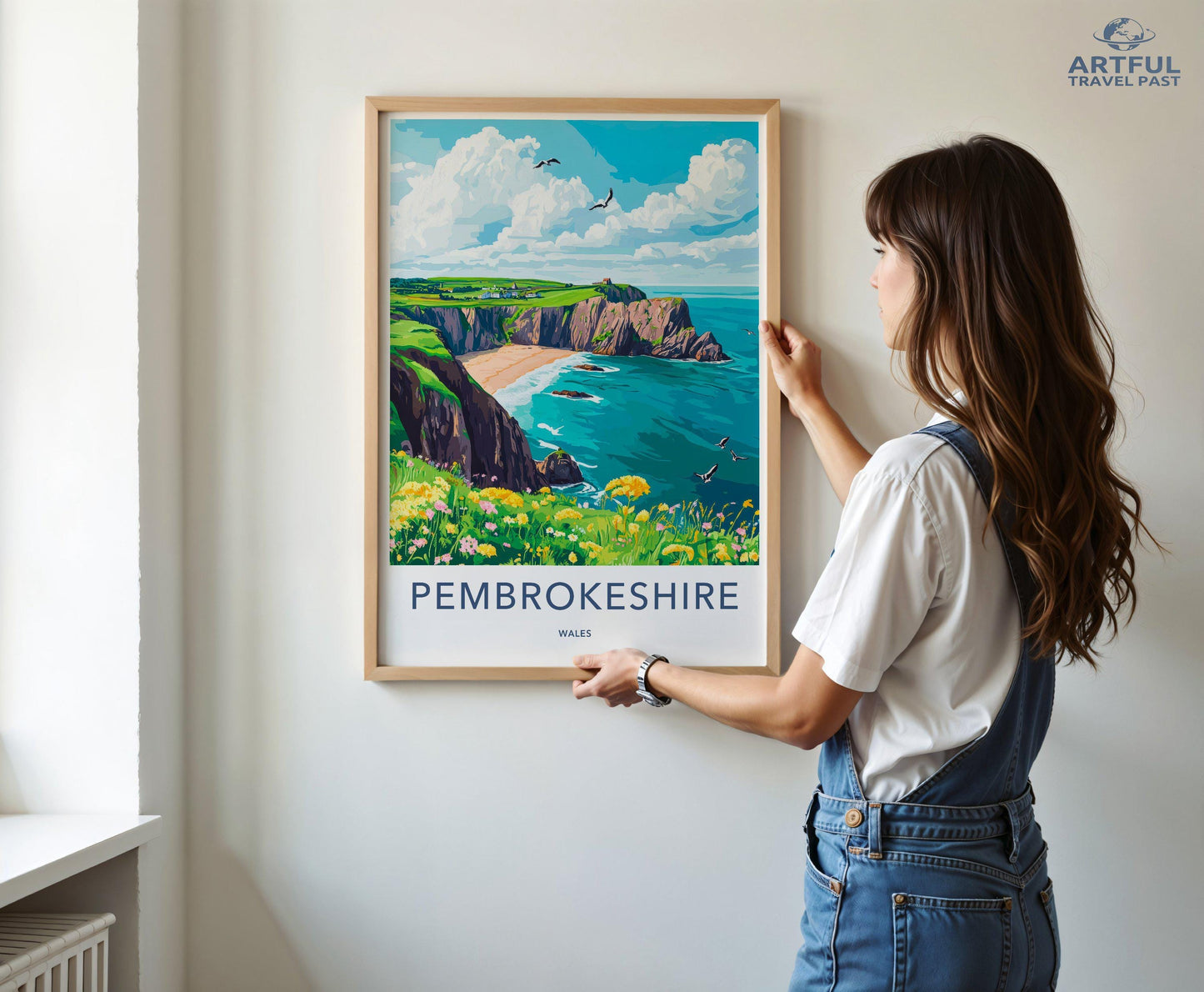Pembrokeshire Poster | Wales Wall Art | UK Decor