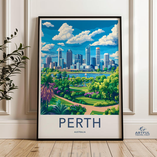 Perth Poster - Australia Wall Art