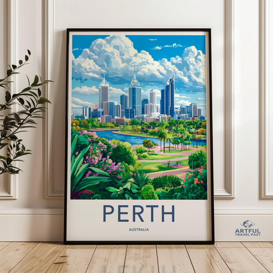 Perth Poster - Australia Wall Art