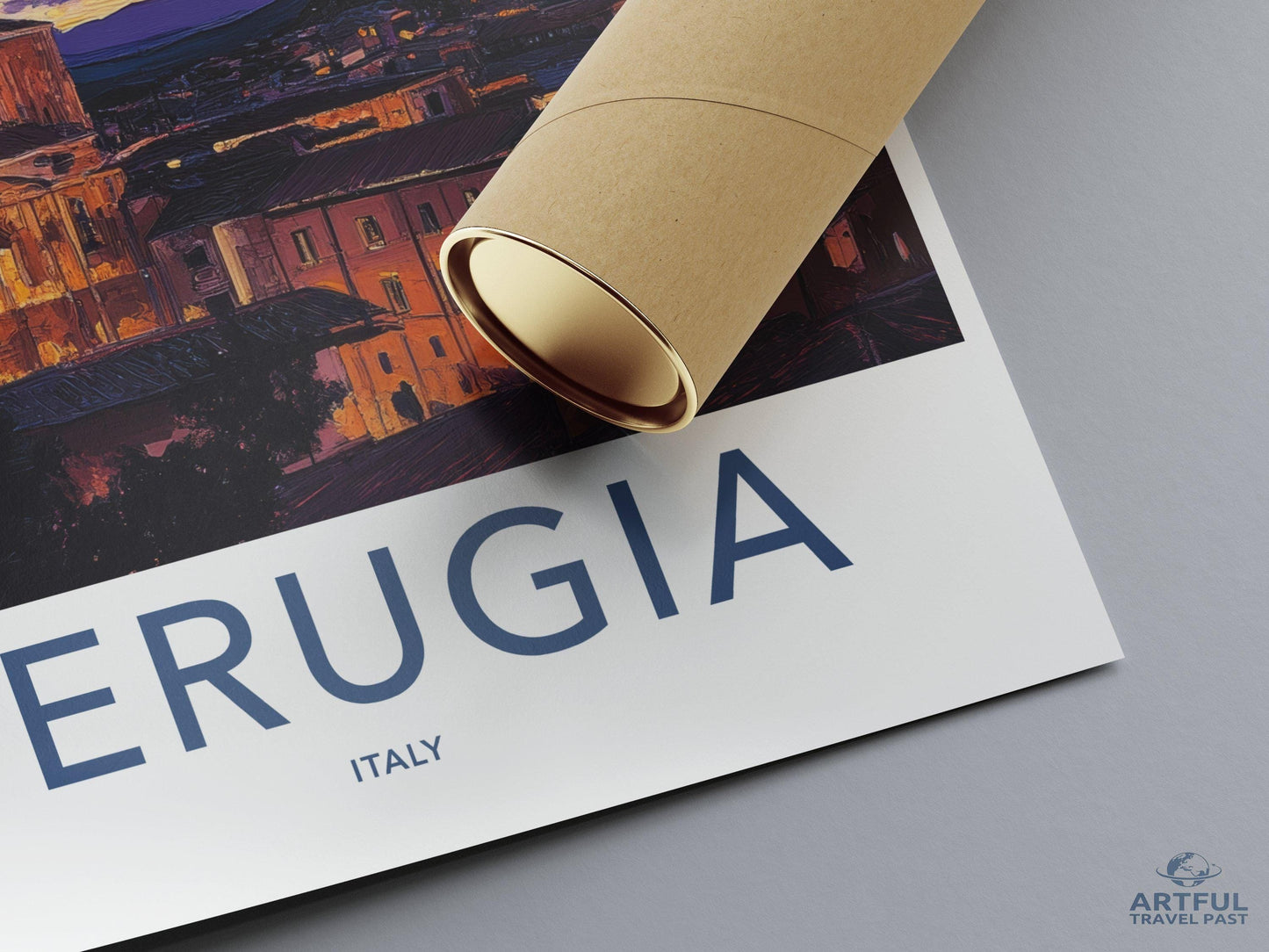Perugia Poster | Italy Wall Art | Europe Decor