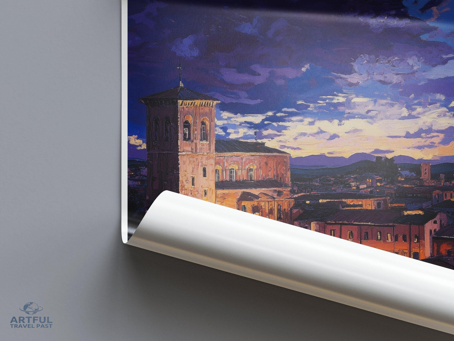 Perugia Poster | Italy Wall Art | Europe Decor