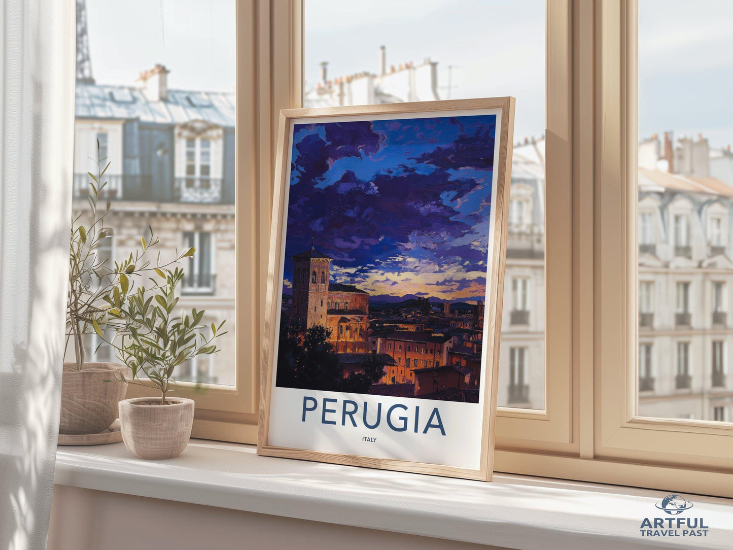 Perugia Poster | Italy Wall Art | Europe Decor