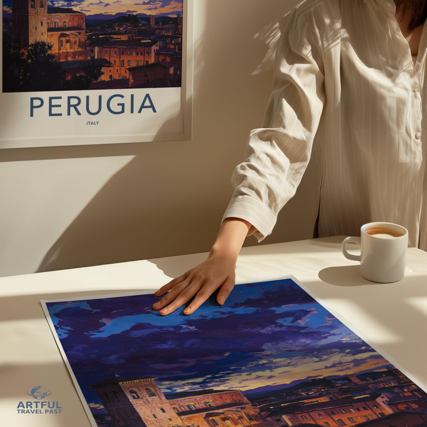 Perugia Poster | Italy Wall Art | Europe Decor
