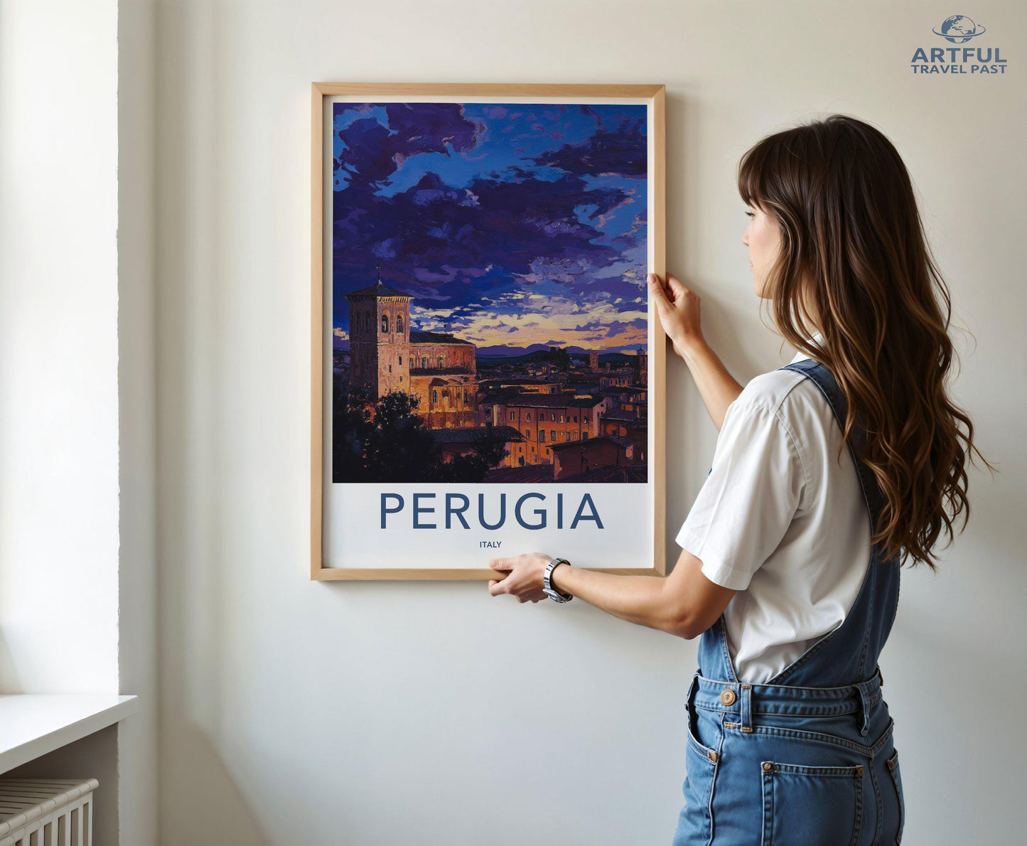 Perugia Poster | Italy Wall Art | Europe Decor