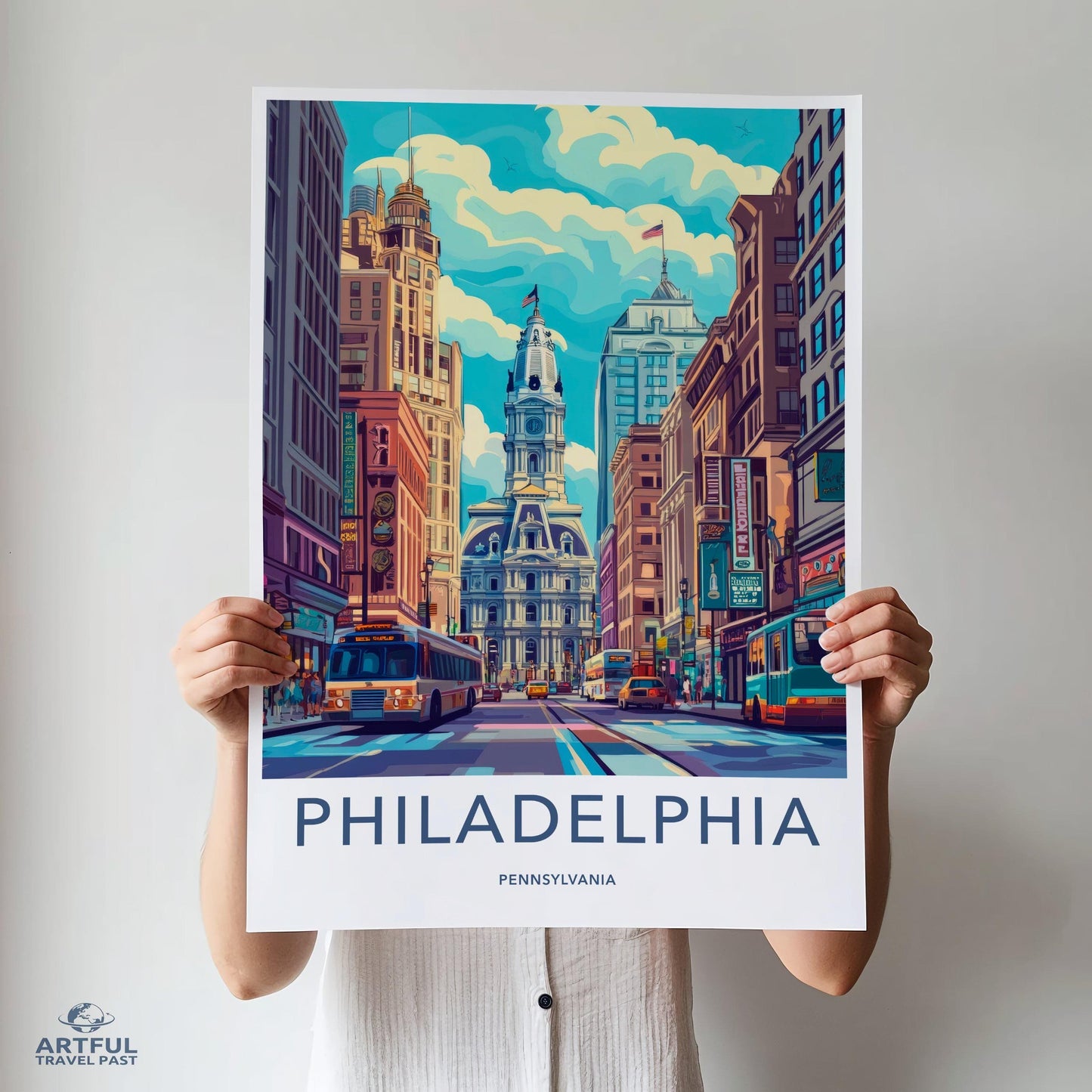Philadelphia Poster - Pennsylvania Wall Art