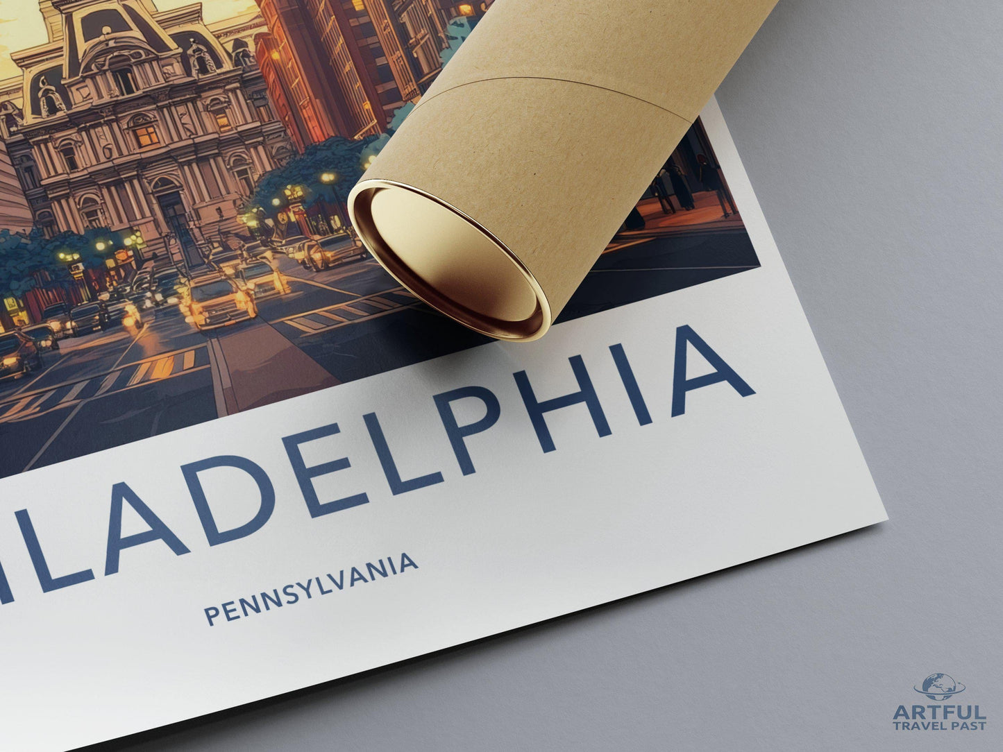 Philadelphia Poster | Pennsylvania Wall Art | America Decor