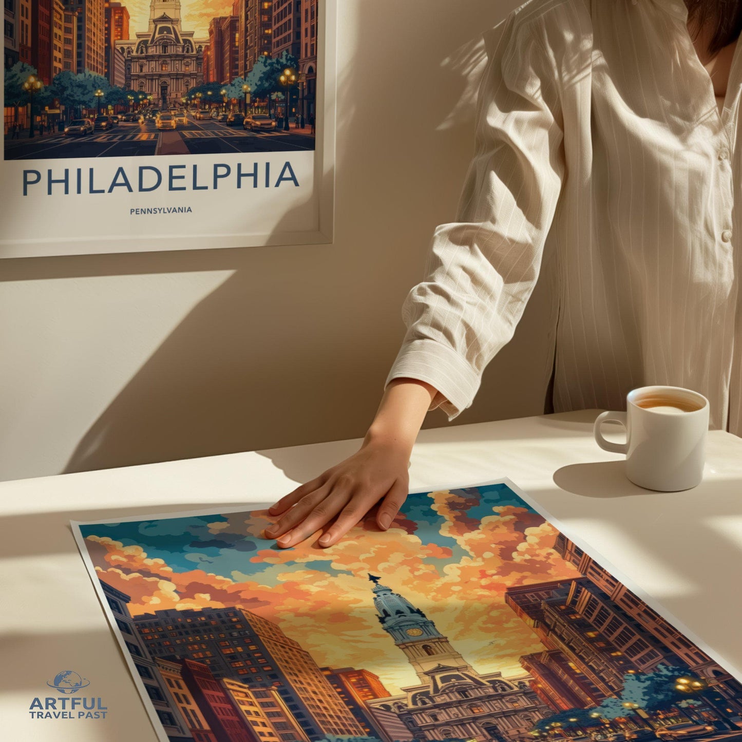 Philadelphia Poster | Pennsylvania Wall Art | America Decor