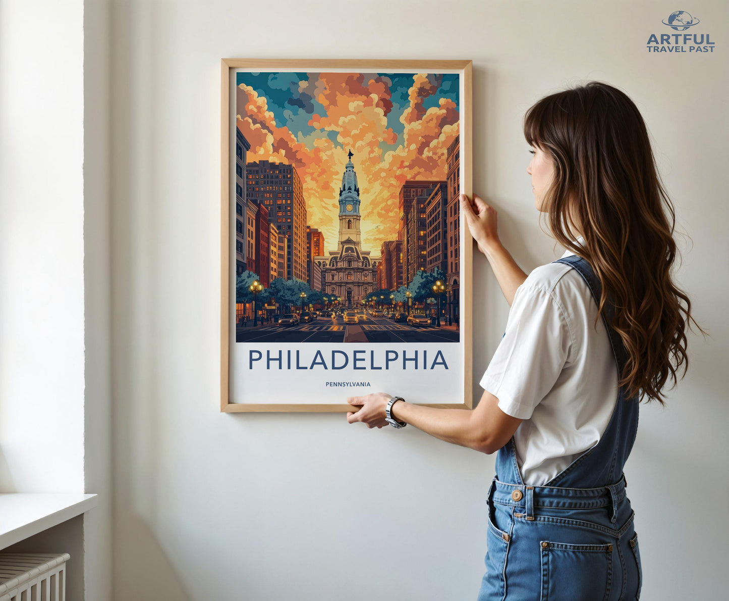 Philadelphia Poster | Pennsylvania Wall Art | America Decor