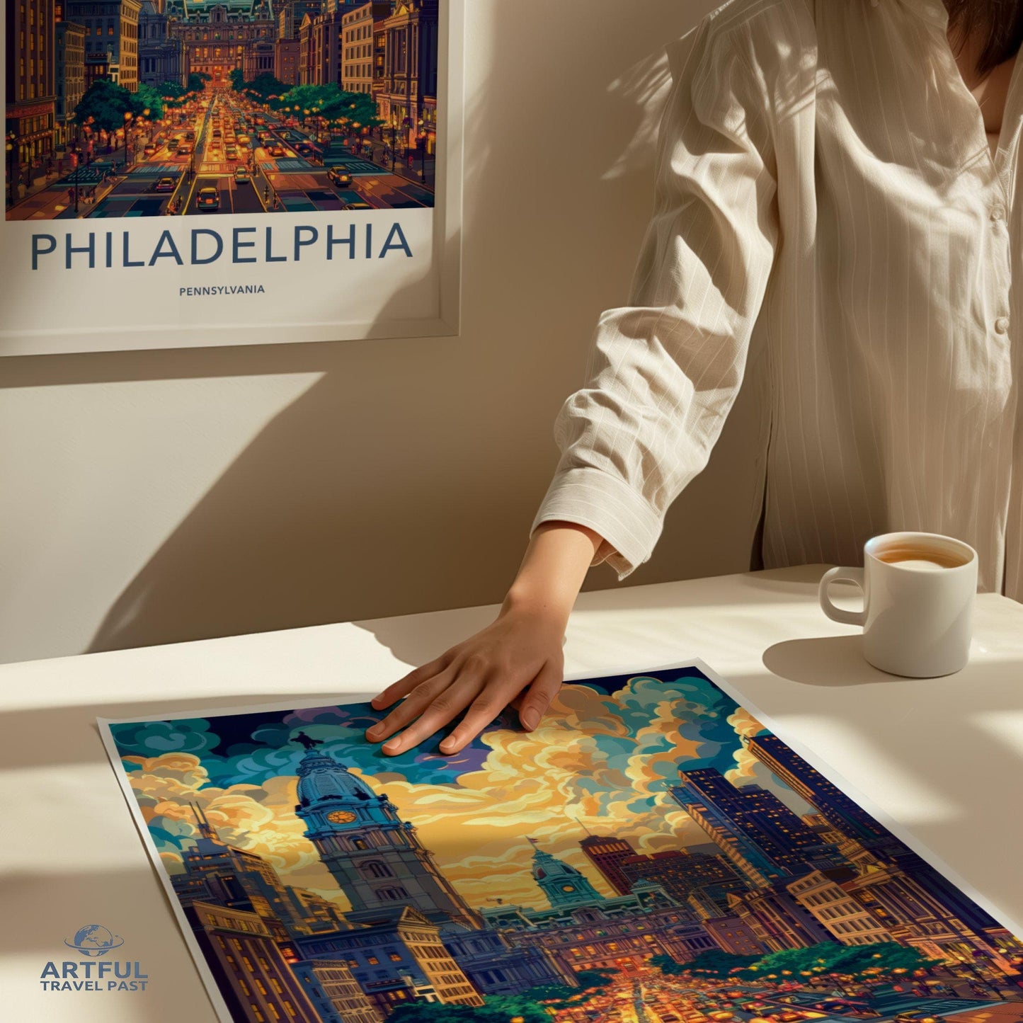 Philadelphia Poster | Pennsylvania Wall Art | America Decor