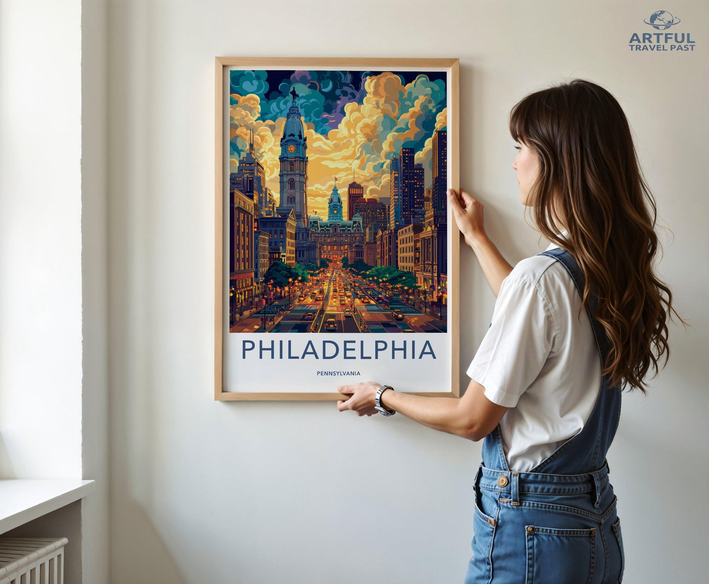 Philadelphia Poster | Pennsylvania Wall Art | America Decor