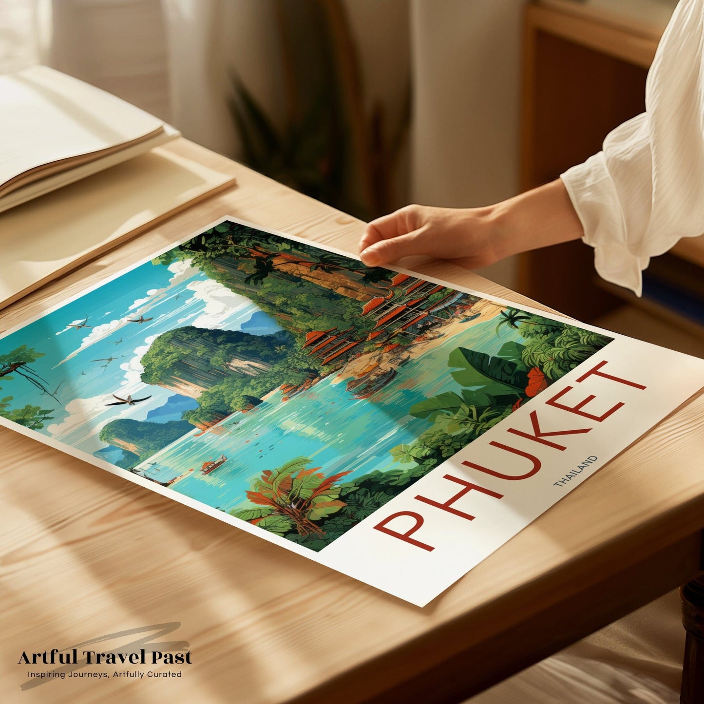 Phuket Poster | Thailand Wall Art | Southeast Asia Decor