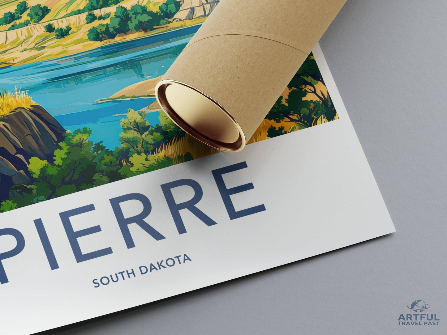 Pierre Poster - South Dakota Wall Art