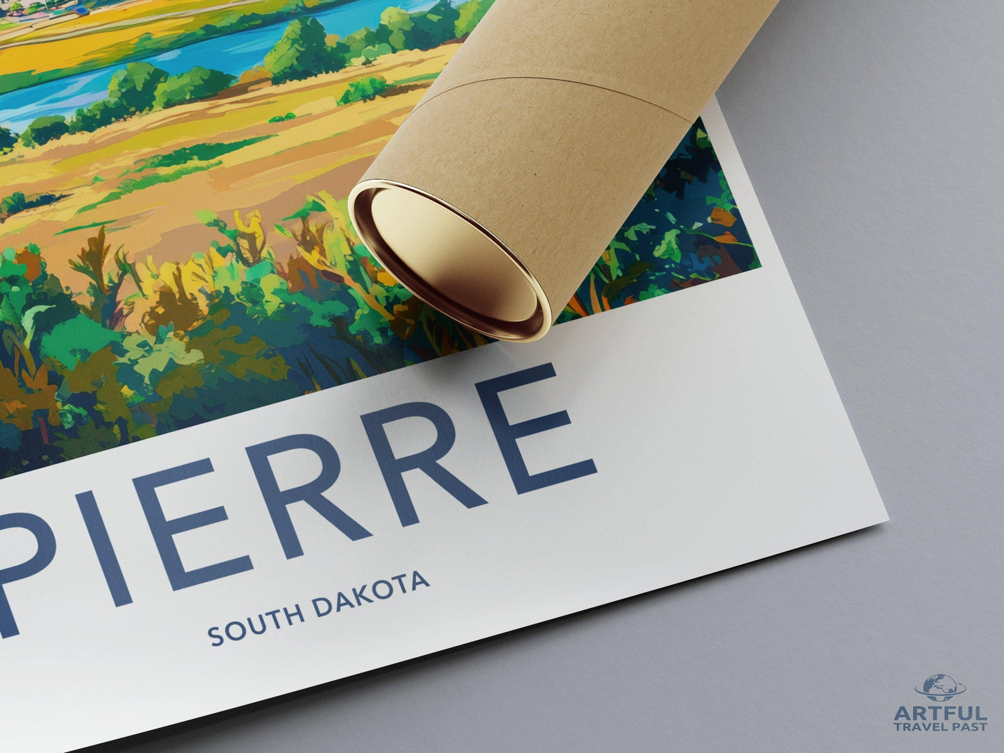 Pierre Poster - South Dakota Wall Art