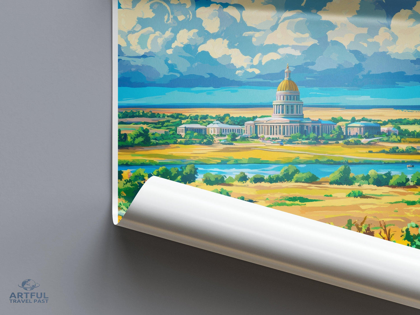 Pierre Poster - South Dakota Wall Art