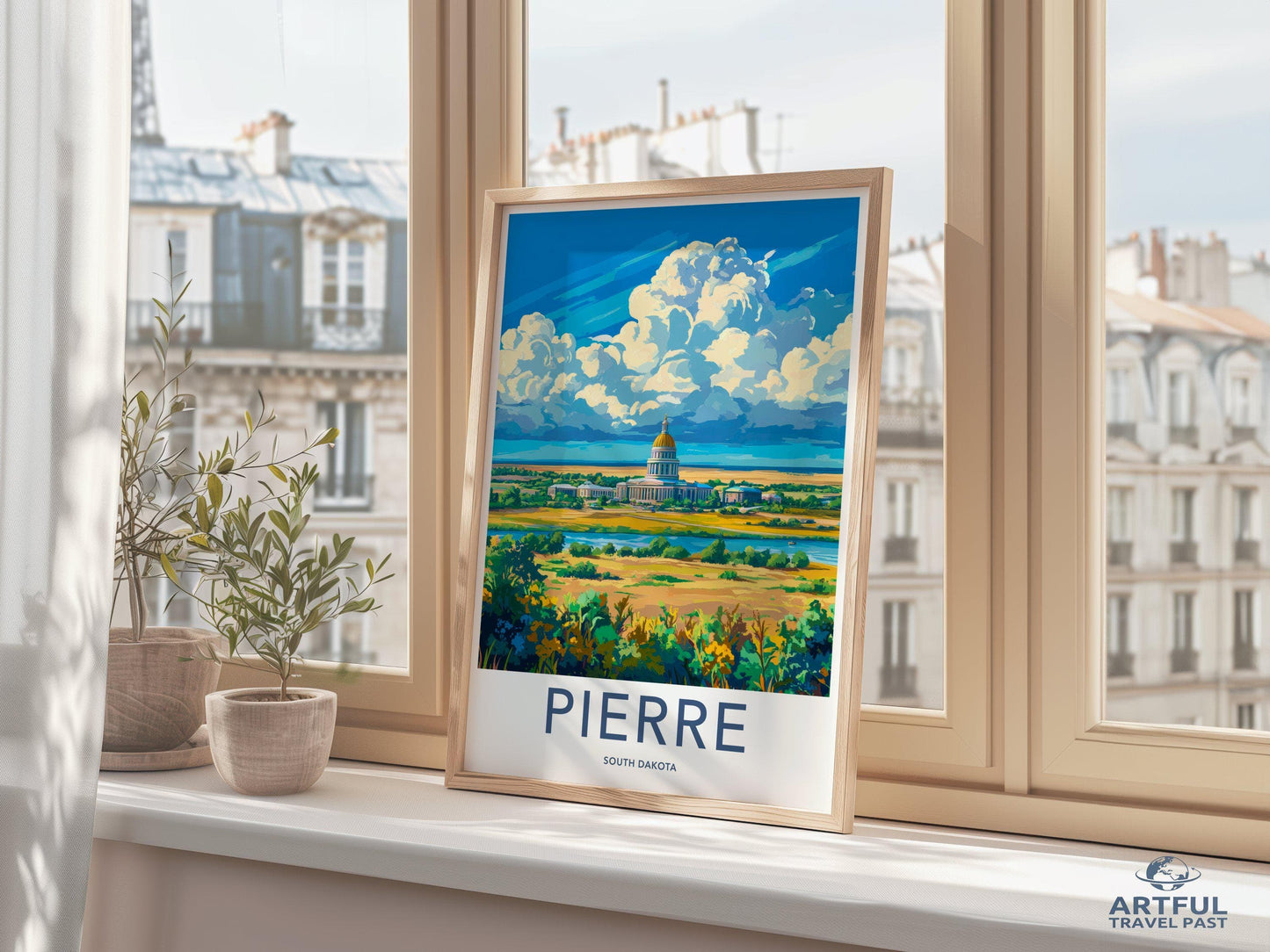 Pierre Poster - South Dakota Wall Art
