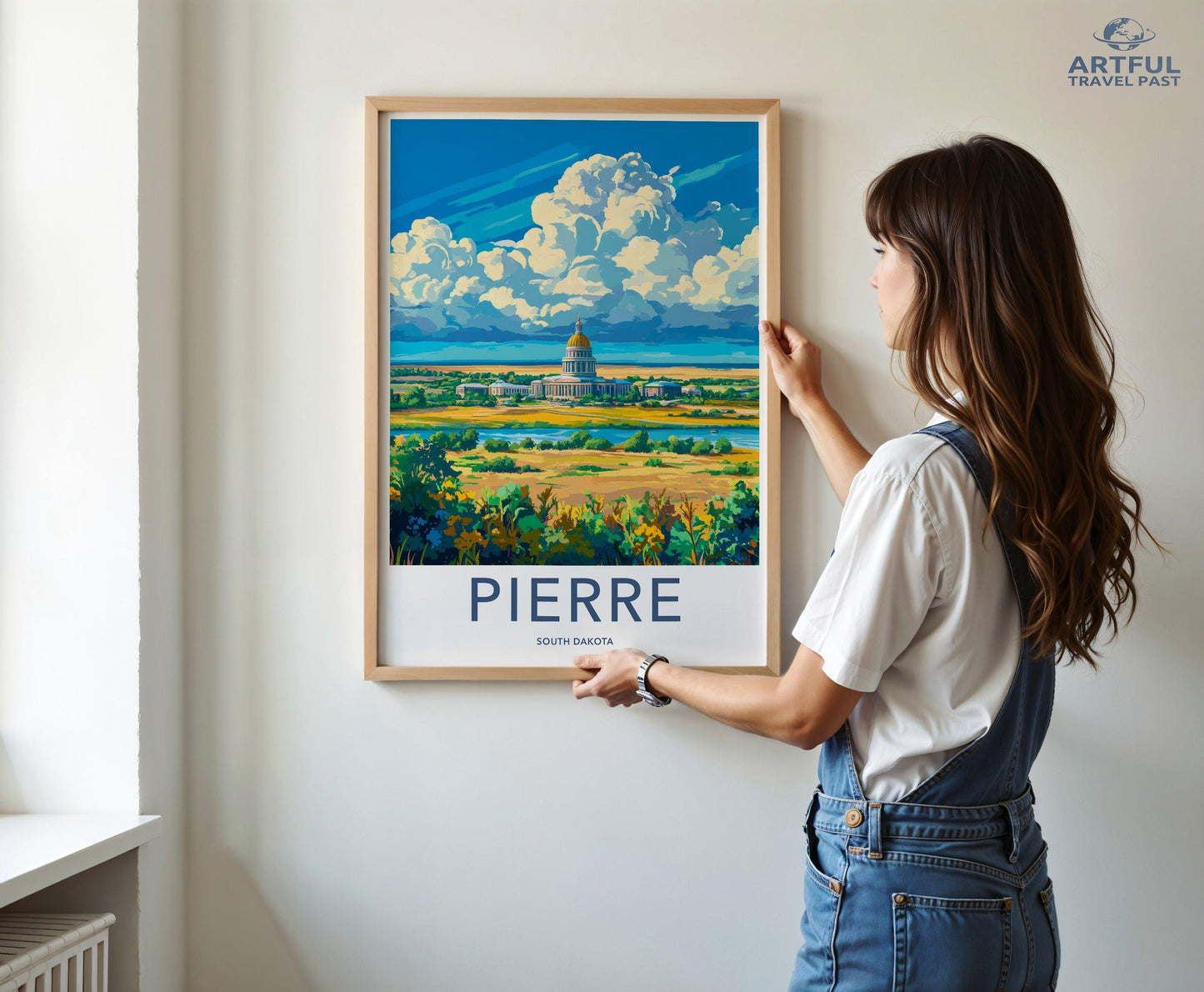 Pierre Poster - South Dakota Wall Art
