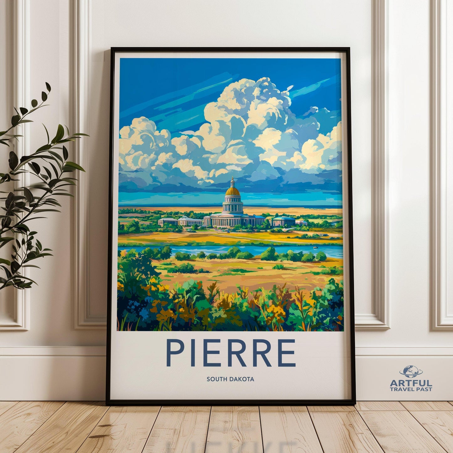 Pierre Poster - South Dakota Wall Art