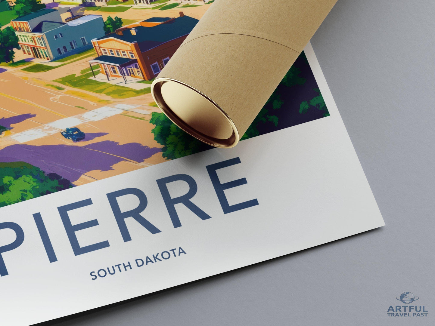 Pierre Poster - South Dakota Wall Art
