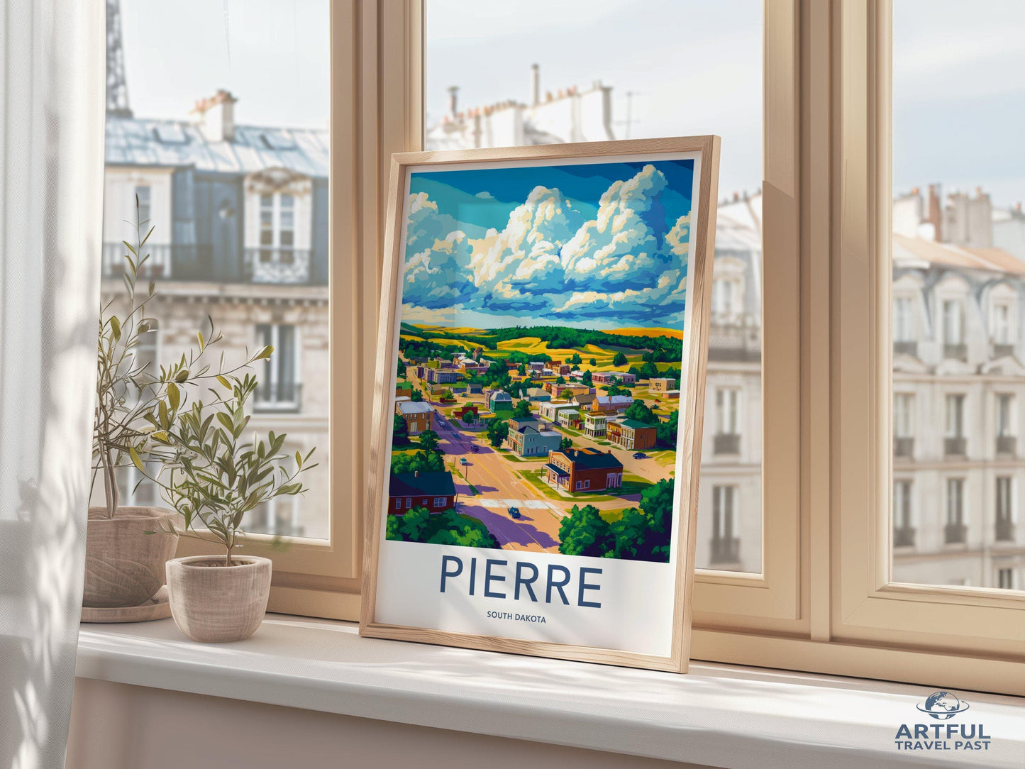 Pierre Poster - South Dakota Wall Art