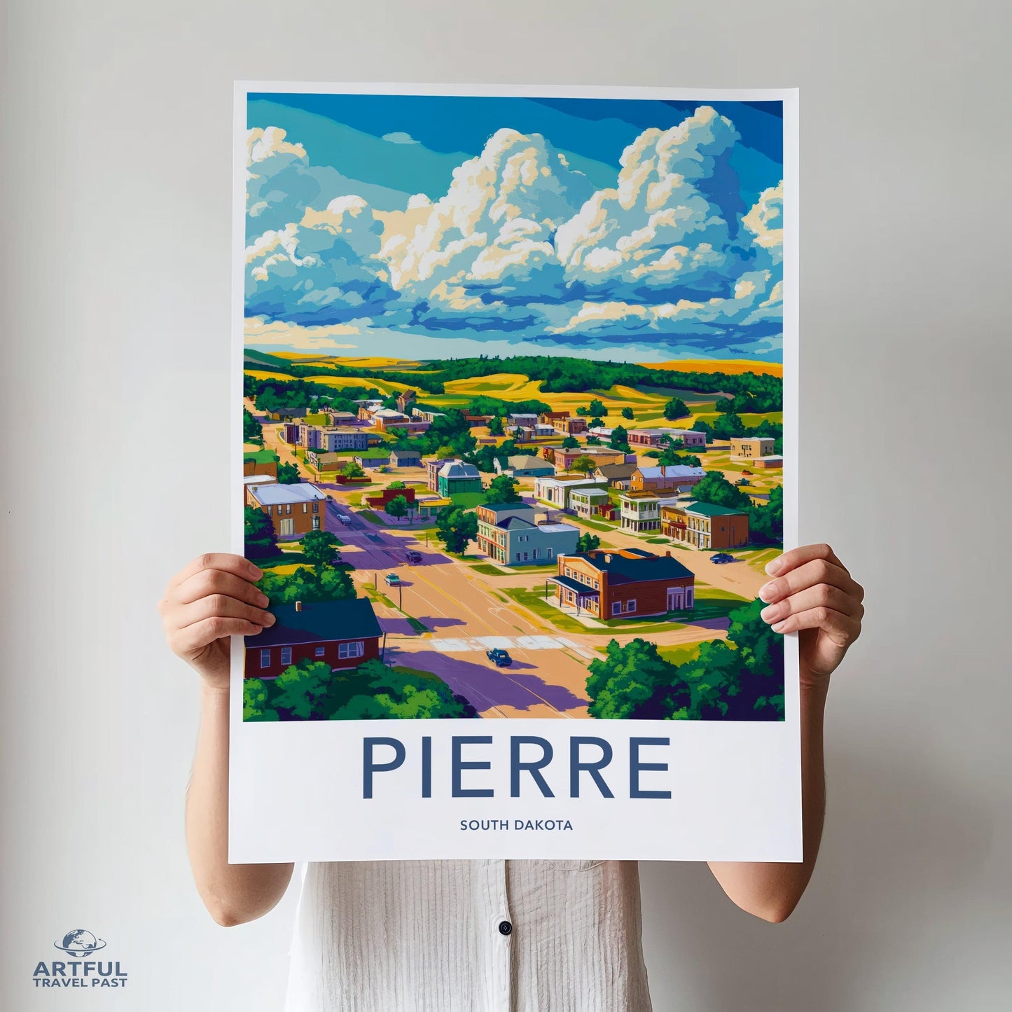 Pierre Poster - South Dakota Wall Art