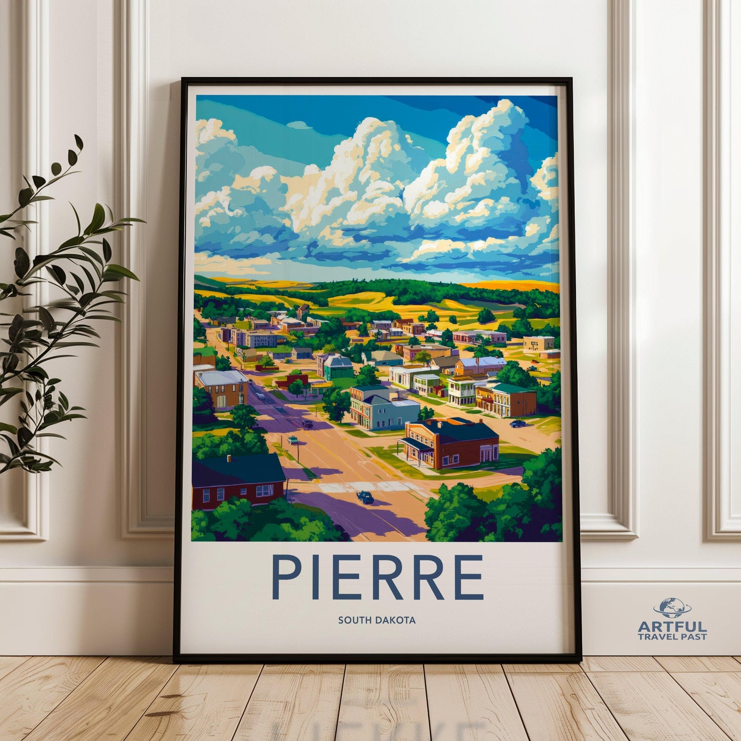 Pierre Poster - South Dakota Wall Art