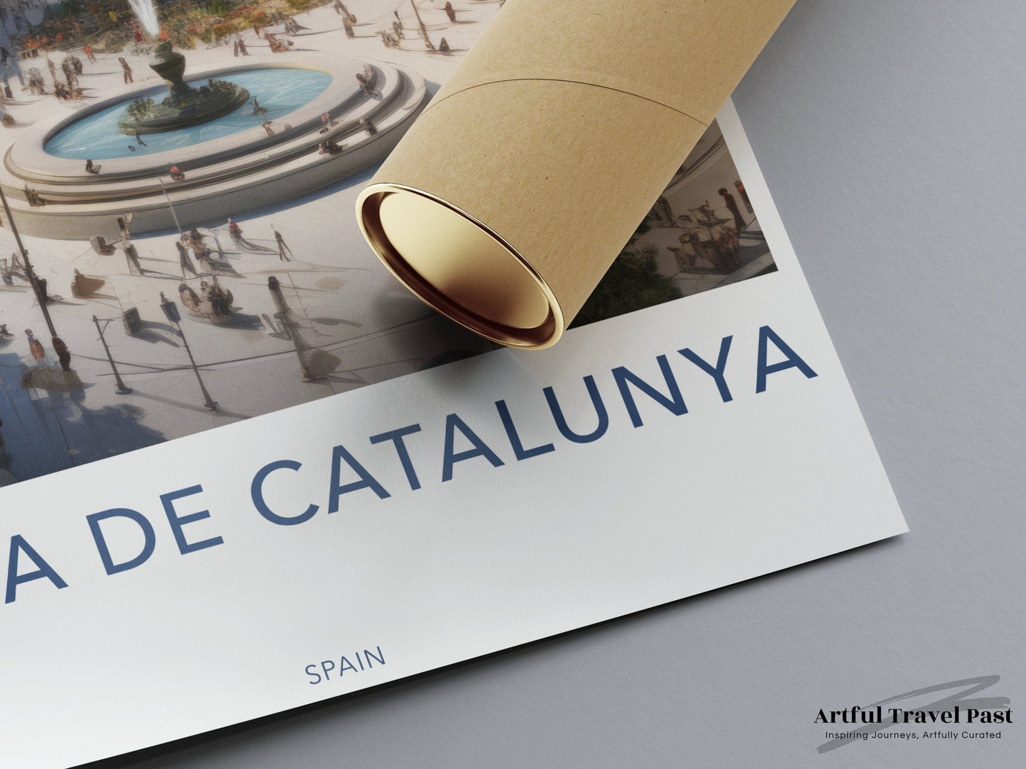 Plaça de Catalunya Poster - Spain Wall Art