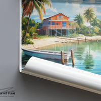 Placencia Poster - Belize Wall Art