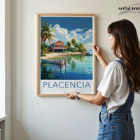 Placencia Poster - Belize Wall Art