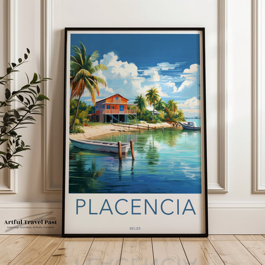 Placencia Poster - Belize Wall Art