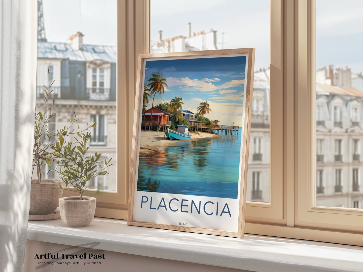 Placencia Poster | Belize Wall Art | Caribbean Decor