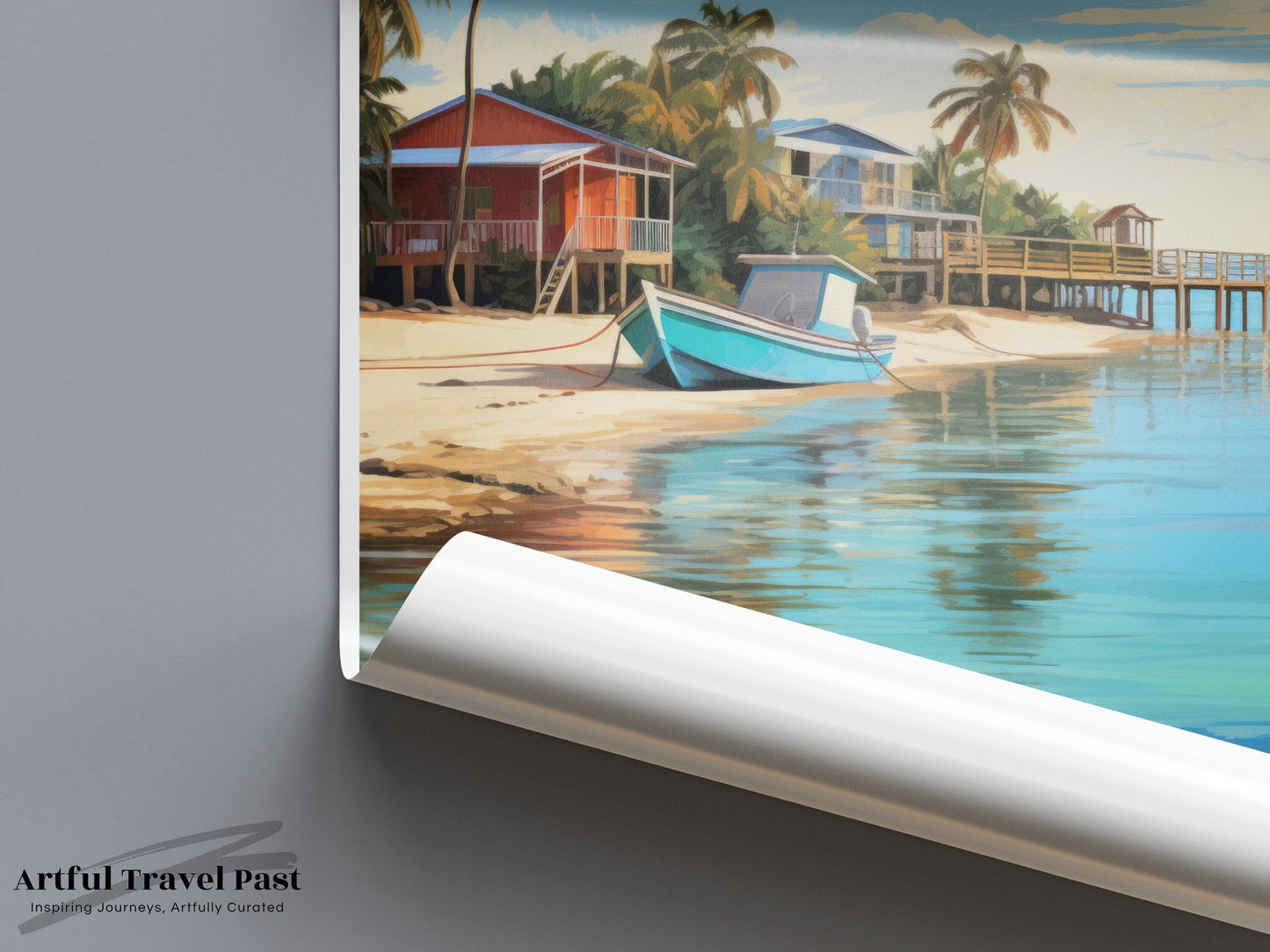 Placencia Poster | Belize Wall Art | Caribbean Decor