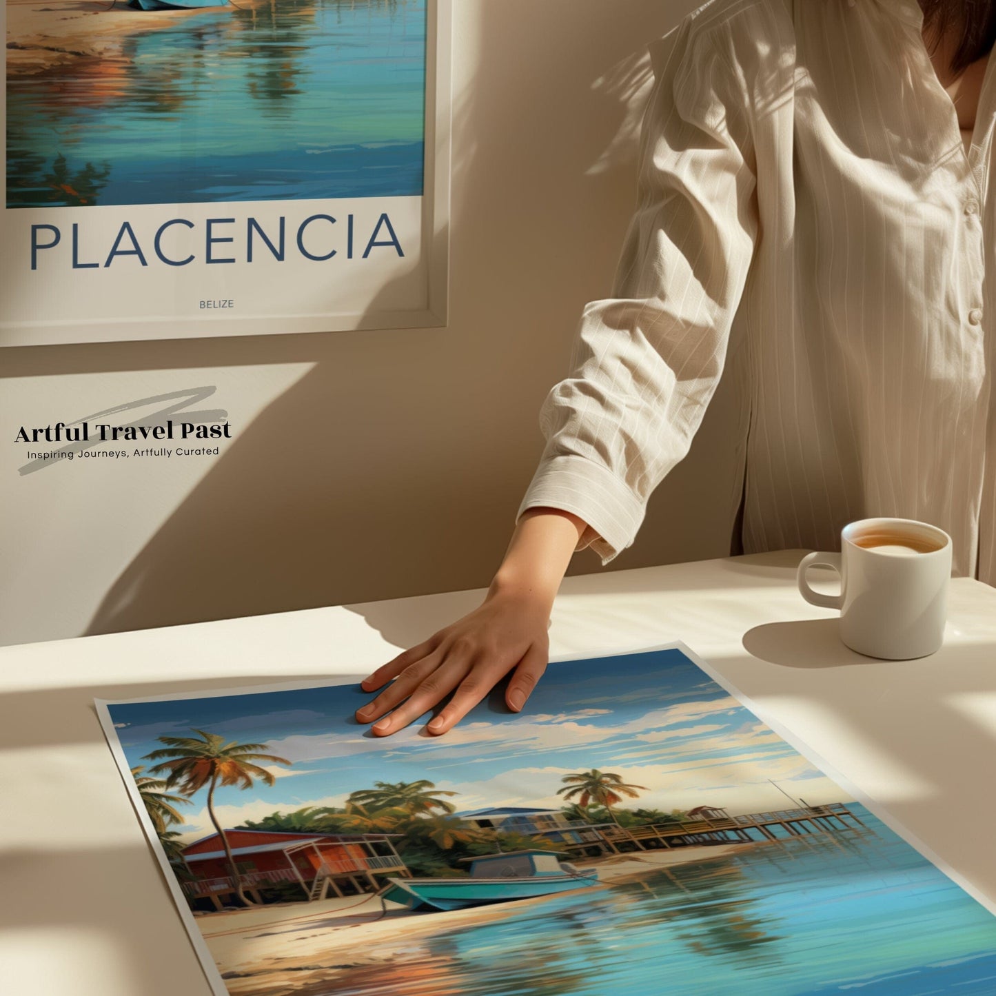 Placencia Poster | Belize Wall Art | Caribbean Decor