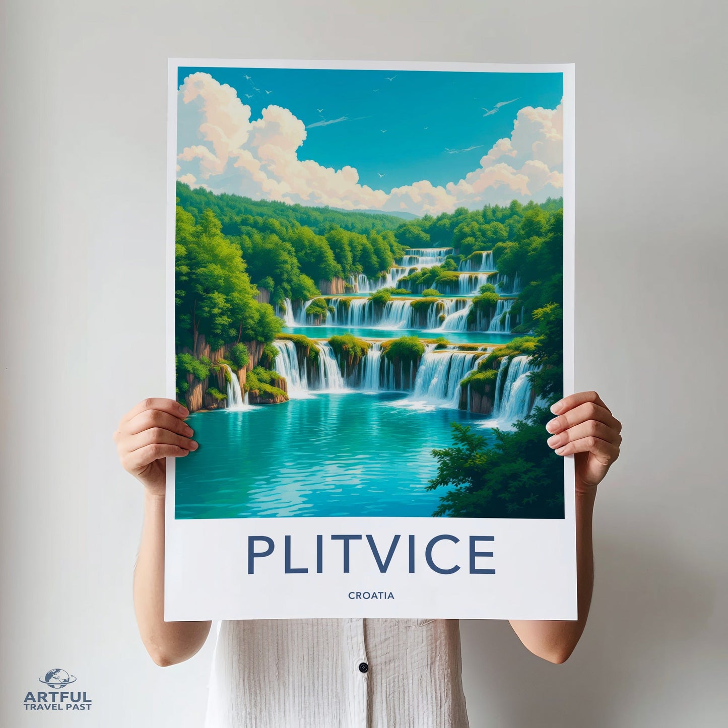 Plitvice Lakes Poster - Croatia Wall Art