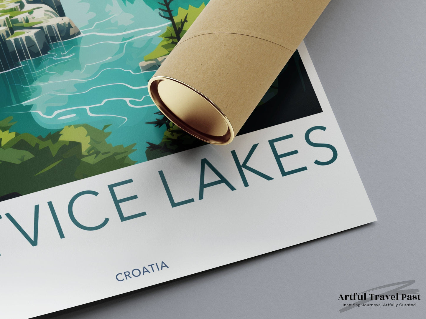 Plitvice Lakes Poster | Czech Republic Wall Art