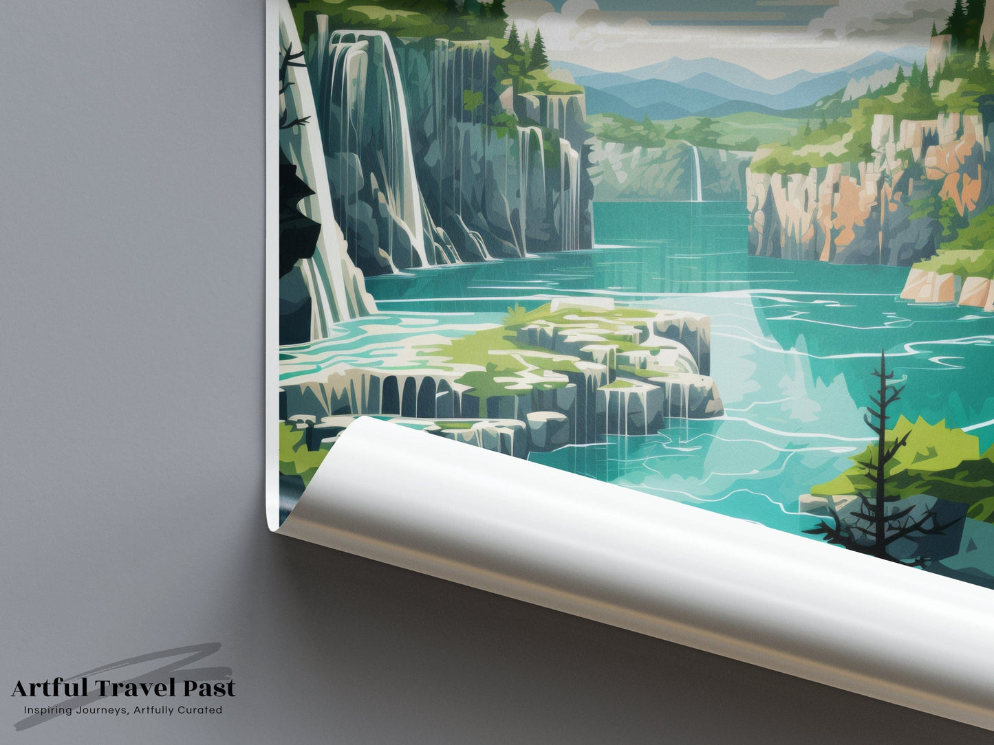 Plitvice Lakes Poster | Czech Republic Wall Art