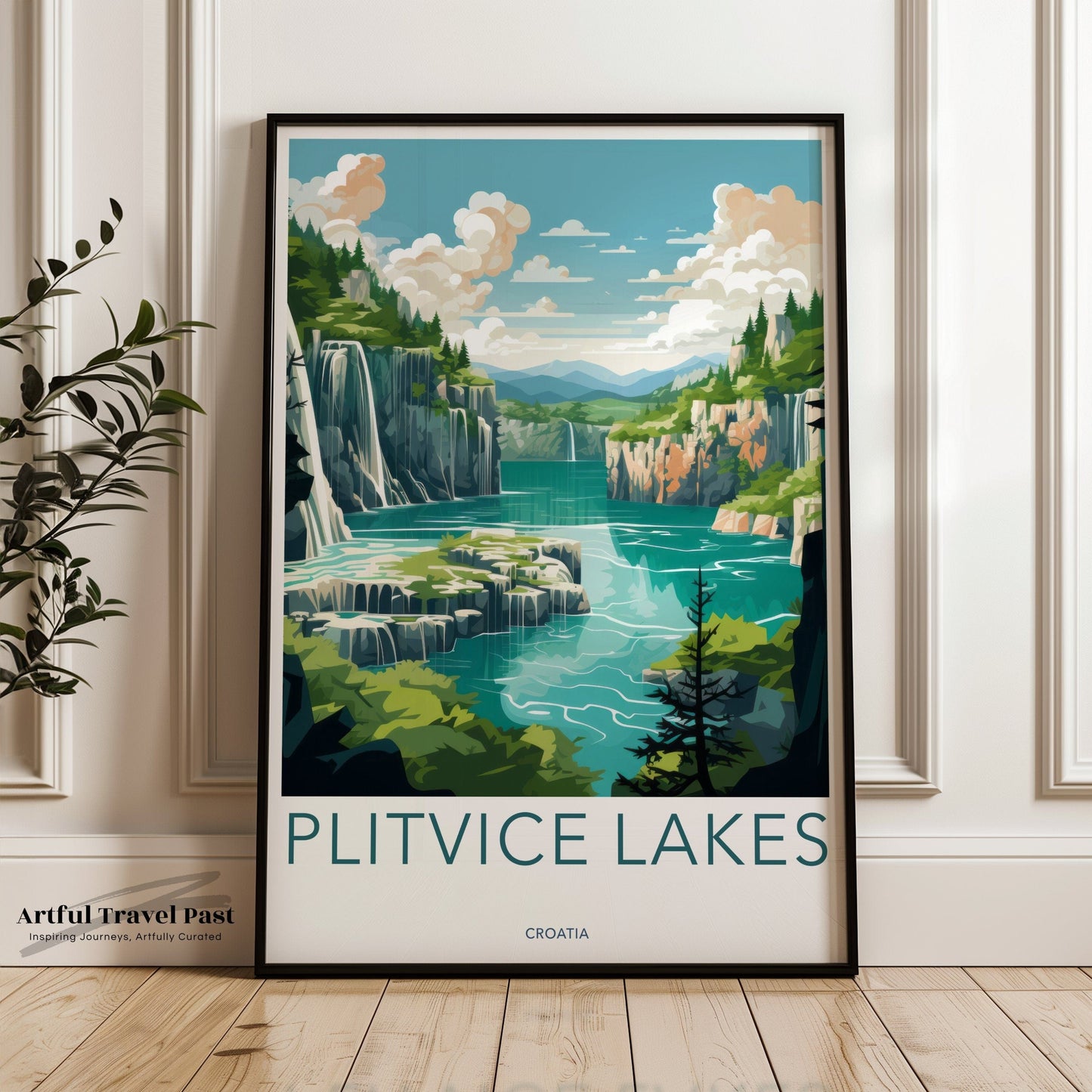 Plitvice Lakes Poster | Czech Republic Wall Art