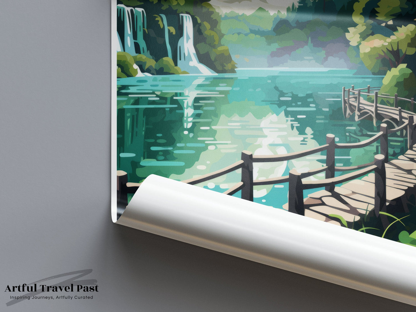 Plitvice Lakes Poster - Czech Republic Wall Art