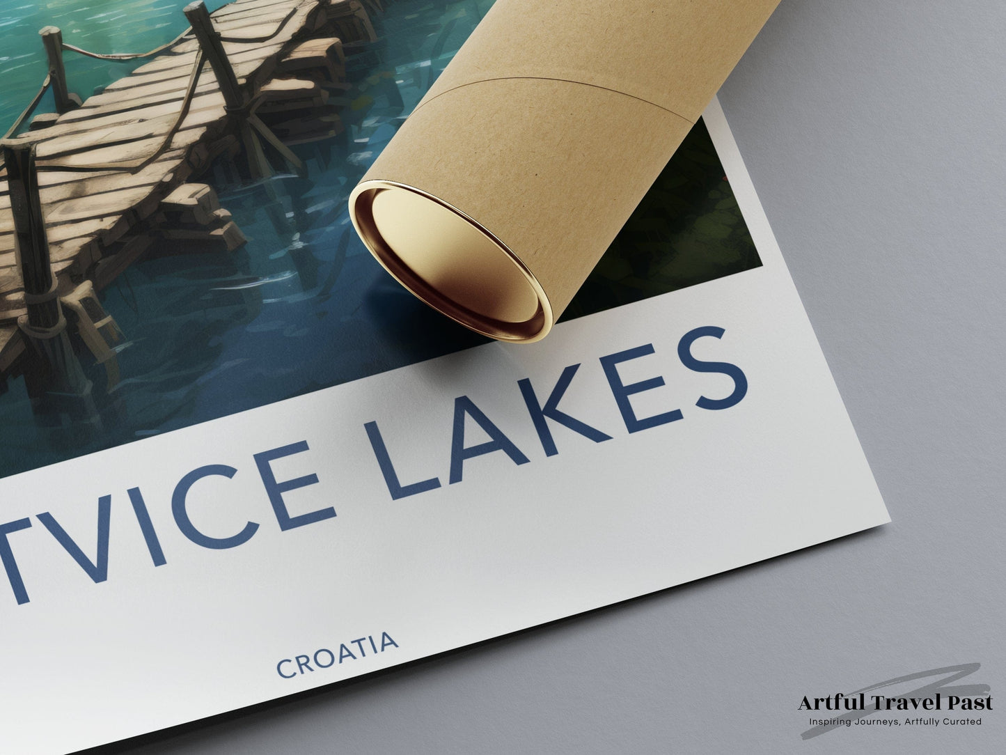 Plitvice Lakes Poster | Czech Republic Wall Art | Europe Art