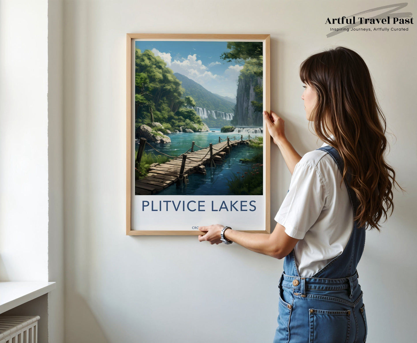 Plitvice Lakes Poster | Czech Republic Wall Art | Europe Art