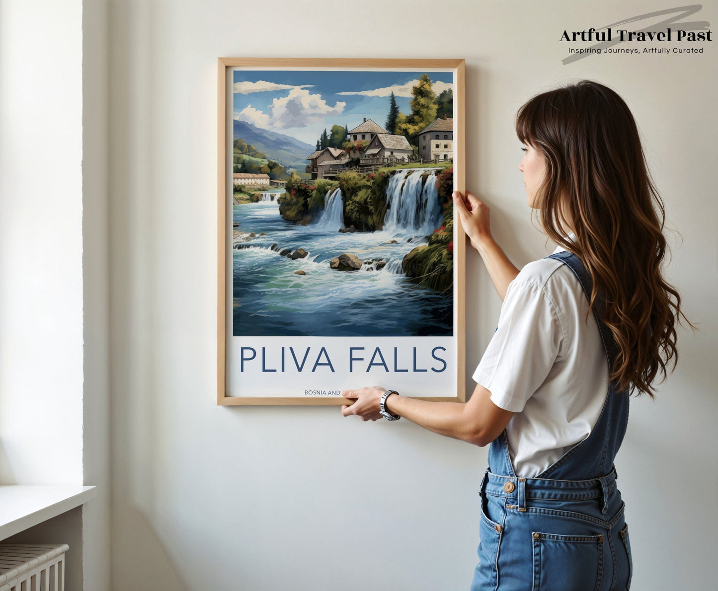 Pliva Falls Poster | Bosnia and Herzegovina Wall Art