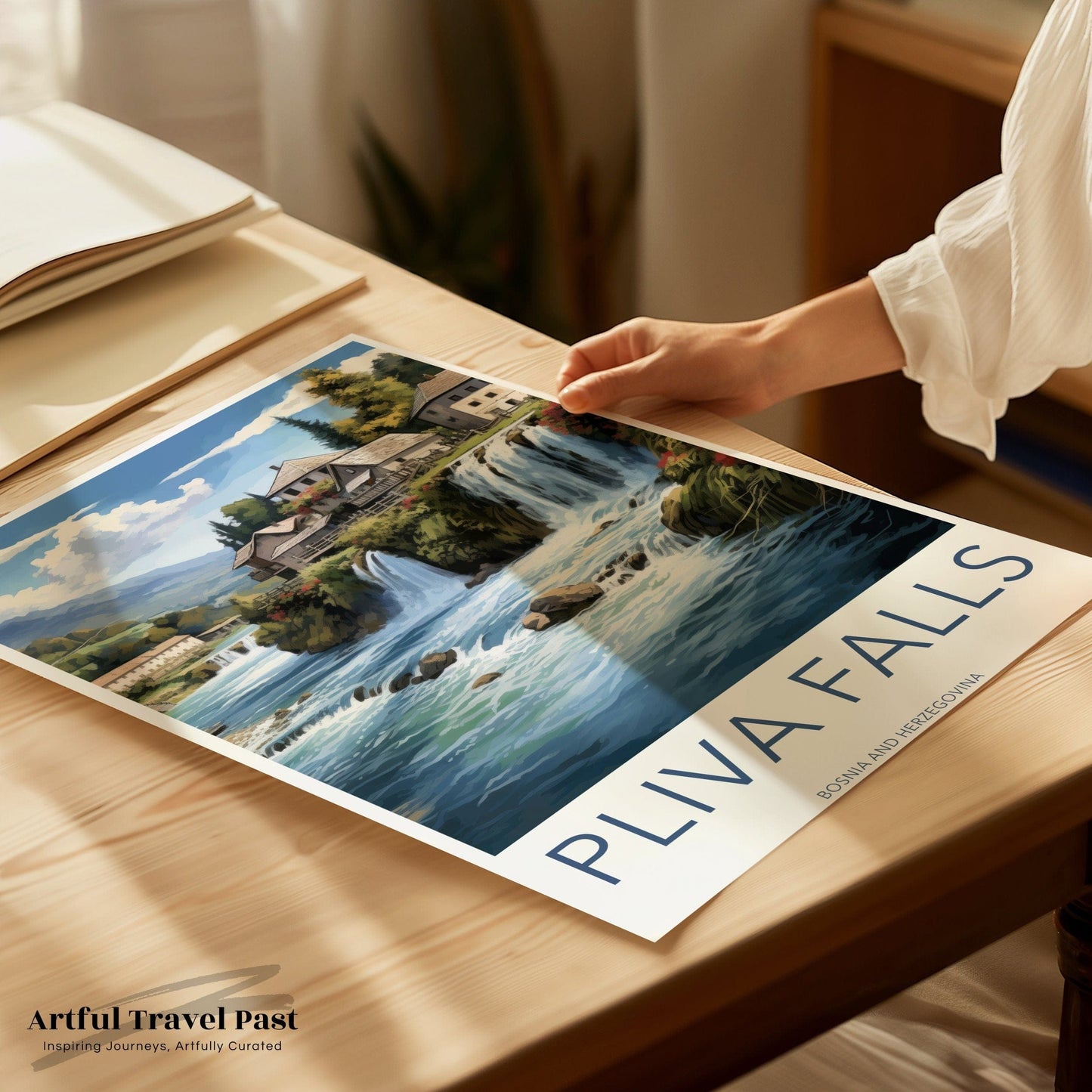 Pliva Falls Poster | Bosnia and Herzegovina Wall Art