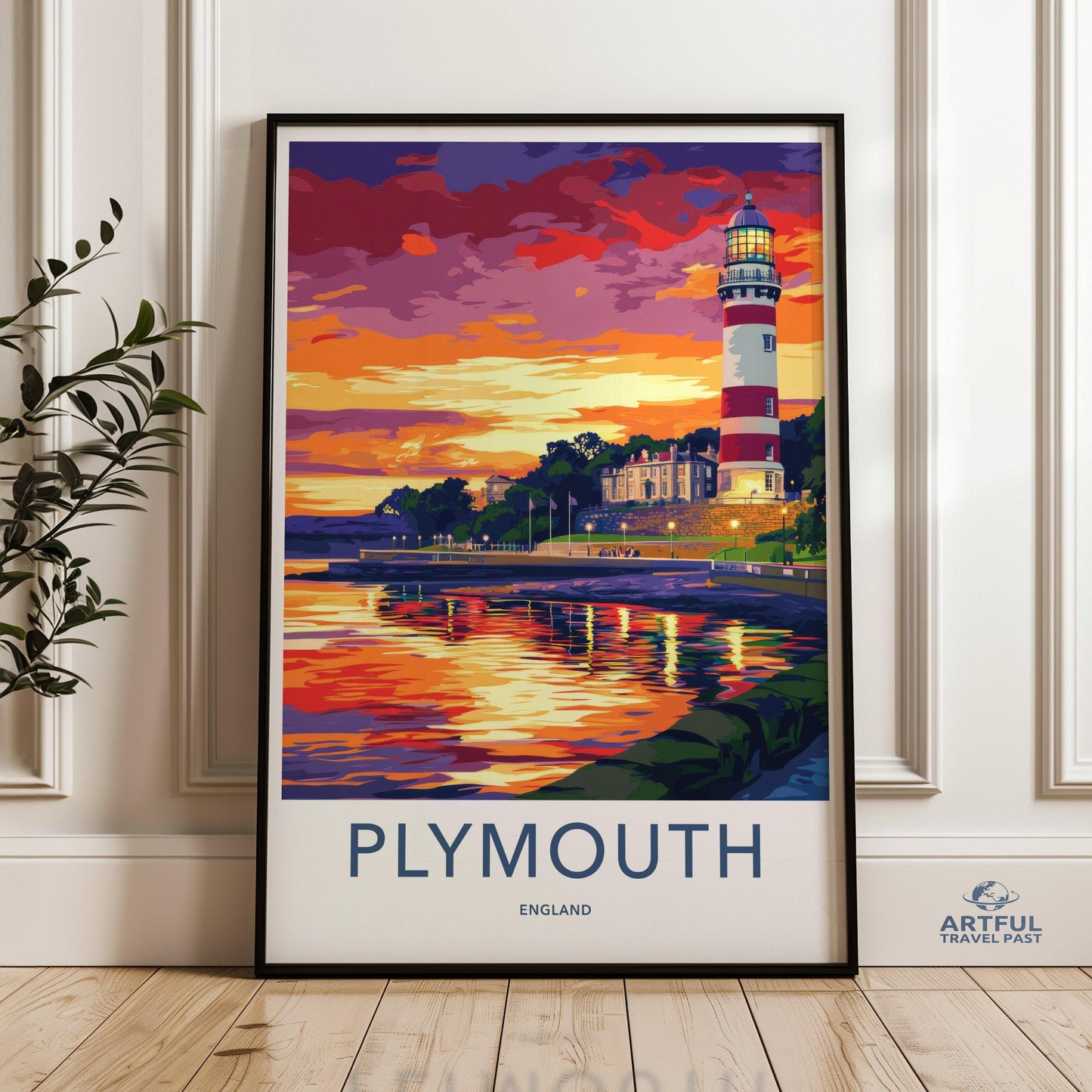 Plymouth Poster - England Wall Art