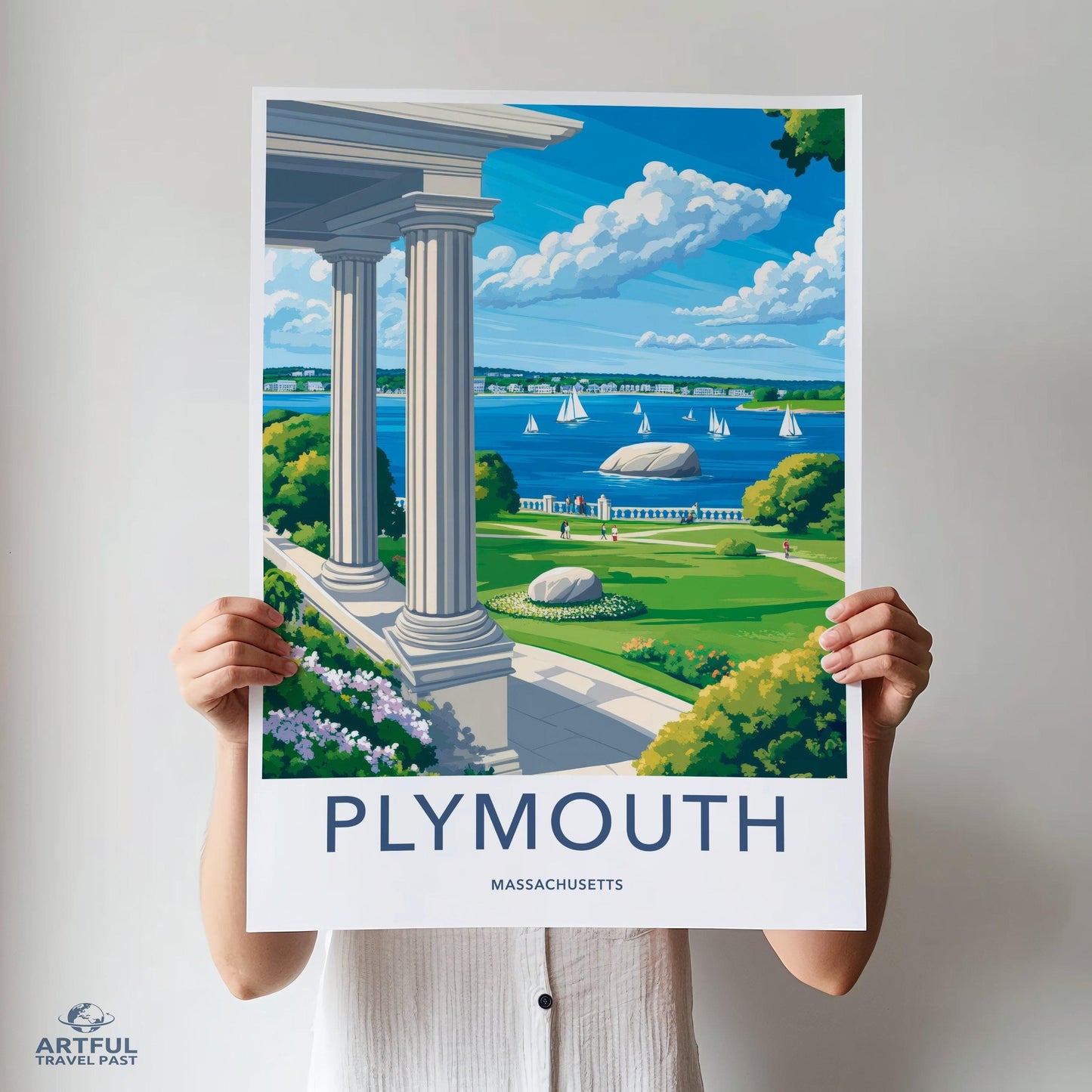 Plymouth Poster - Massachusetts Wall Art