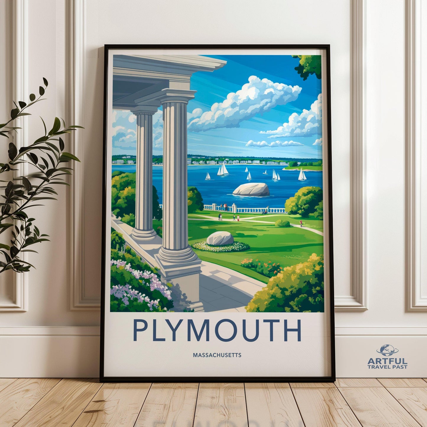 Plymouth Poster - Massachusetts Wall Art
