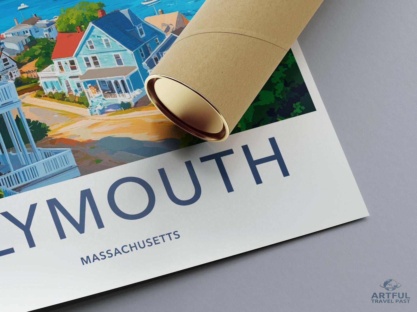 Plymouth Poster | Massachusetts Wall Art | America Decor